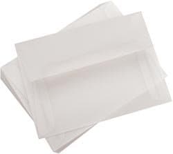 Bulk Buy: Leader Paper Products Parchlucent Vellum Envelopes A6 4.75"X6.5" 25/Pkg Clear A6V (2-Pack)