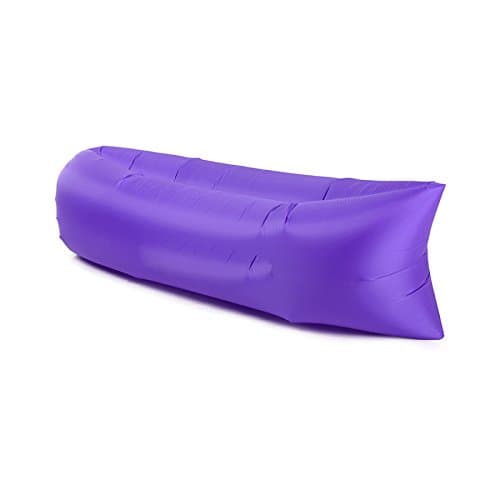 LQQAZY Outdoor Pocket Sofa Portable Air Sofa Bed Fast Air Cushion Beach Lazy Sofa Inflatable Bed,C