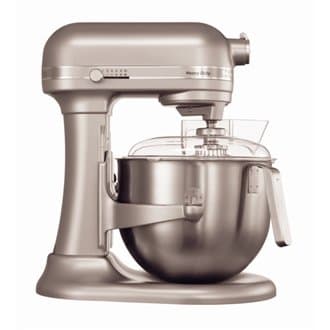 KitchenAid Heavy Duty Mixer / 500W - Capacity: 6.9 Litre - Colour: Silver Metallic / KitchenAid's most powerful and quietest mixer has a 6.9Ltr stainless steel bowl with a J handle which allows for control of heavy loads.