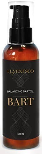 Luvenesco Bartöl für Männer | Haarkur – Pflegebalsam | Für dichten Bartwuchs und Vollbart | Vollpflege für Gesichtshaare