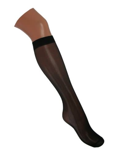 The Tight Shop (10 Pairs) 15 Denier Knee Highs (Black)