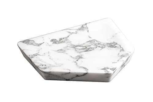 Rectangular Tray Large Marble Natural Stone Unique Cheap Value, White, Lange Kante/H: 28/4cm