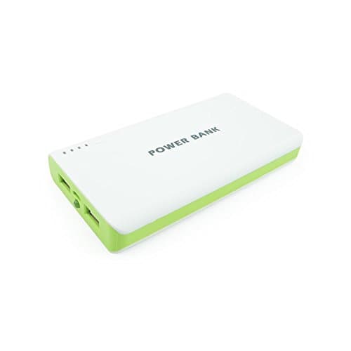GADGETS WORLD, 20000mAh Portable Dual USB External Power Bank (GREEN)Battery Charger for all iPads, iPhone 6+,Iphone 6,Samsung Galaxy S6,Samsung Galaxy S6 edge,Samsung Galaxy Android Phone Smartphone Tablets HTC Phones,Sony Xperia Phones. (Green)