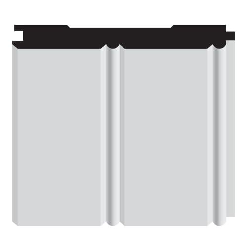 Nucasa POP827-S Linear Wall Paneling Sample, Unfinished Poplar, .375-Inch by 3.25-Inch by 6-Inch