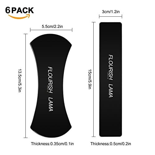 Fixate Cell Gel Pads, Chinatmax 6 Pieces Set Cell Phone Car Holder, Universal Nano Rubber Sticky Car Dashboard Anti-Slip Mat for All Smartphone & Car Adornment