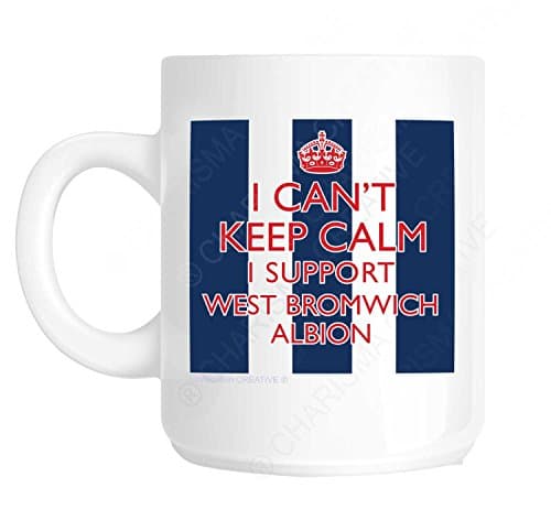 I Can't Keep Calm I Support West Bromwich Albion Novelty Fun Mug Ideal Father's Day Gift, Mother's Day Gift, Workplace Present, Birthday Present or Christmas Present for all those who support The Baggies. Based on the popular Keep Calm and Carry On Wartime Poster.