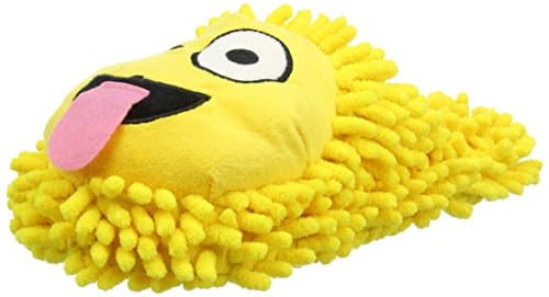 Aroma Home Shoes Unisex Kids' Emoji Tongue Open Back Slippers, Yellow (Yellow), Size EU 37 / UK 4 20
