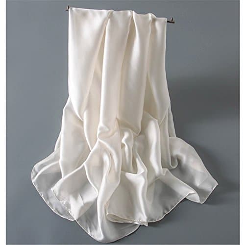 XJIH Spring Summer Autumn Winter Season Chiffon Scarf Woman Sunscreen Scarf Shawl Long Beach Towel/180X90Cm A01