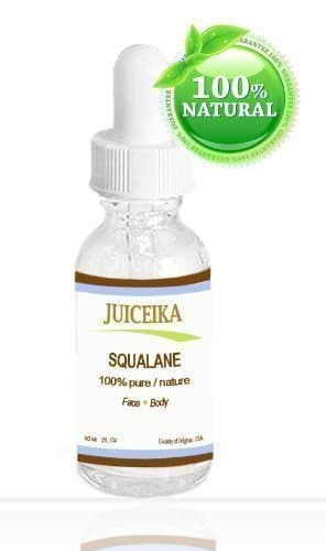 SQUALANE 100% Pure / Natural. 2 oz - 60 ml By Juiceika. Rapidly penetrates the skin and is absorbed quickly and completely without any lingering residue.