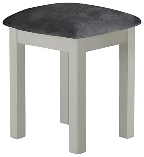 Tacoma Grey Painted Bedroom Furniture Dressing Table Stool Seat