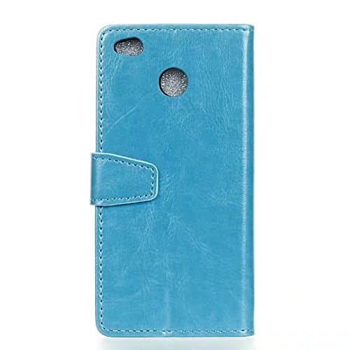 EKINHUI Case Cover Crystal Grain PU Leather Wallet Stand Phone Case Pouch Soft Silicone Cover with Card Cash Slots &amp; Stand Function For Xiaomi 4x ( Color : Blue )