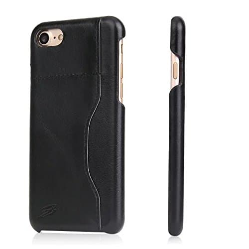 Cowhide Genuine Leather iPhone 7 Plus (5.5' inch) Case by Impakt Accessories, Black