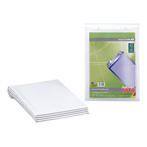 Paperfoxx 113493 Padded Envelopes 20 Pack, A set of 5 for A4 Documents-White