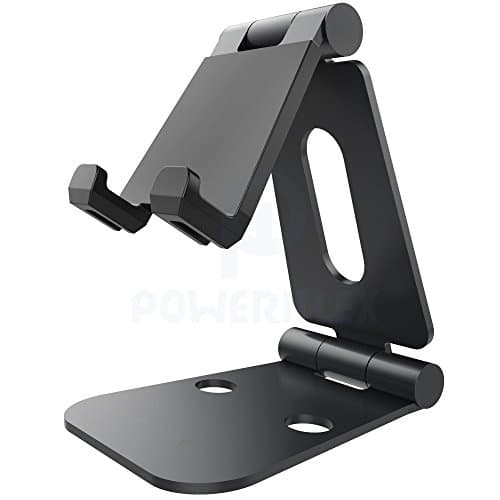 POWERILLEX Foldable Aluminum Stand Multi-Angle Stand for Nintendo Switch, iPhone 7 6/6s Plus, iPad universal for all cellphones, smartphones, tablets