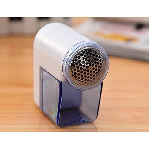 FlowerKui Lint Remover Clothes Fabric Carpet Bobble Fluff Removing Shaver-Blue
