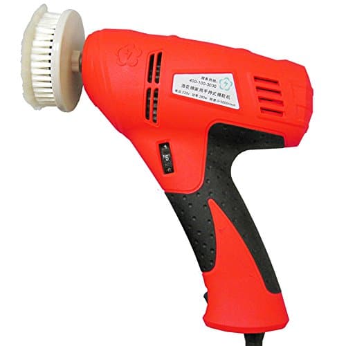 QFFL Shoe polisher Household automatic shoe polisher Hand-held electric shoe-shiner Shoe washing machine Red Blue 39 * 20 * 5cm Cleaning brush ( Color : Red )