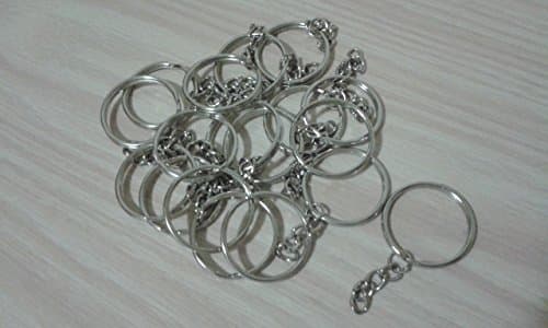 Pack of 20 rings for key ring with distributor and chain, ideal for crafts Rings, Findings