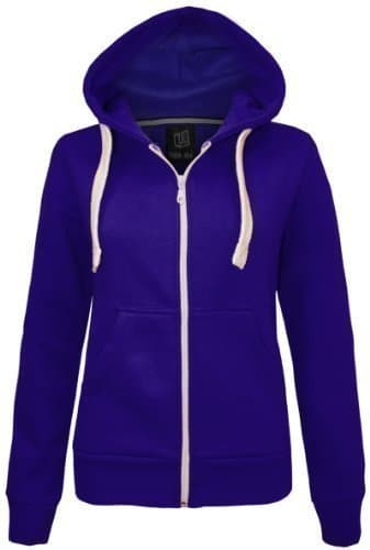 CANDY FLOSS LADIES HOODIE SWEATSHIRT FLEECE JACKET TOP ROYAL BLUE SIZE 16