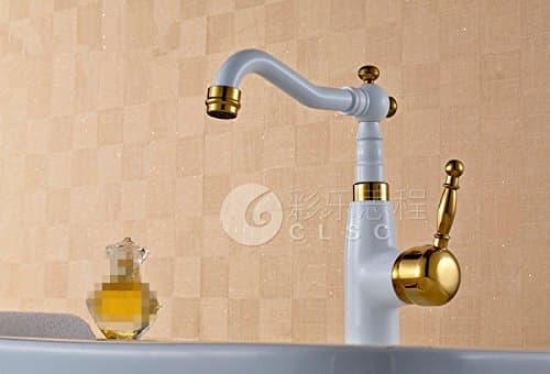 HHY-Grilled white European-style shower hot and cold faucet