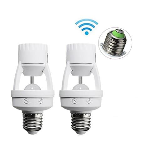 Leeminus E27 220V Infrared PIR Motion Sensor Light Bulb Switch Holder Converter