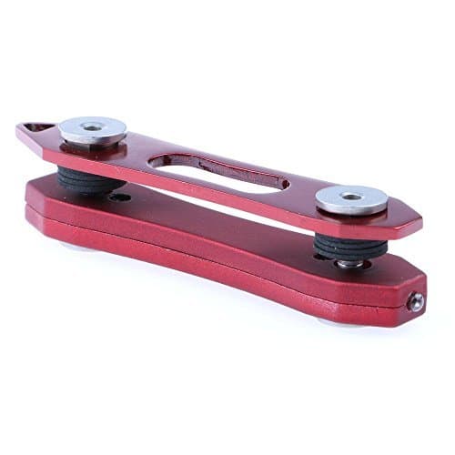 Leayao cute Portable Compact Key Ring Smart Holder Organizer Clip Folder Chain Pocket Tool Red