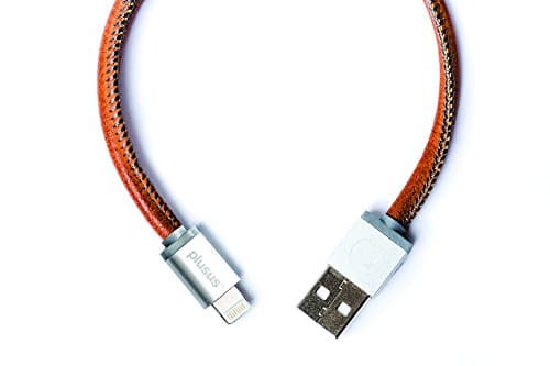 PlusUs Charger Cable USB-A Lightning | Certified From Apple 1m Vintage Tan