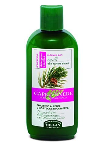 Capelvenere Anti Dandruff Shampoo, Conifer Wood and Bark 97% Natural Vegan Friendly SLS Paraben Free Frequent Wash