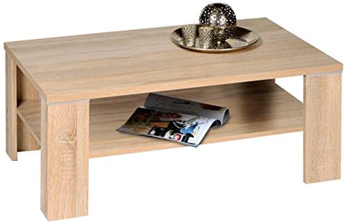 Alfa-Tische Santos M2264 Coffee Table 110 x 70 cm Imitation Sonoma Oak with Shelf