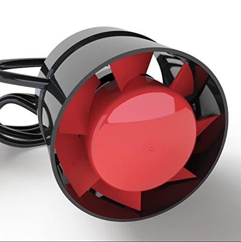 Grow Room Hydroponic Extractor Fan - Easily Fit Into A Tent Pocket - Quiet Running Axial Flow Impeller - Slim Profile For Mounting In Tight Spots