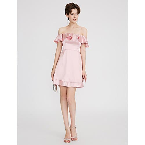 KeKaFu A-Line Strapless Short/Mini Satin Cocktail Party Dress with Ruffles Pleats by TS,Mint Green,US 18W/UK 22/EU 48 (+USD $ 9.99)