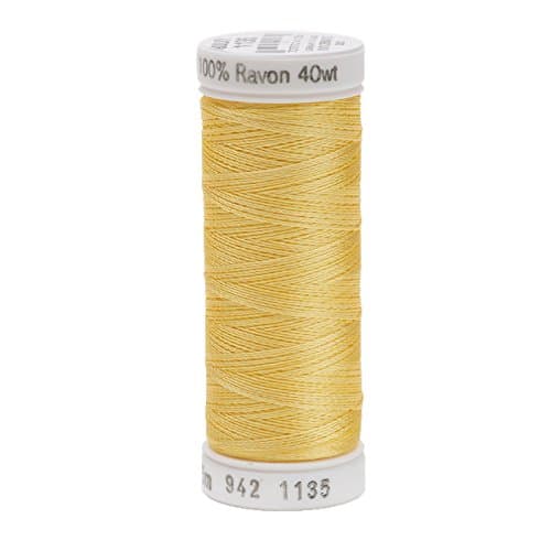SulkyPastl Yellow-Thread Rayon 40, Acrylic, Multicolour, 1.27x1.27x5.2 cm