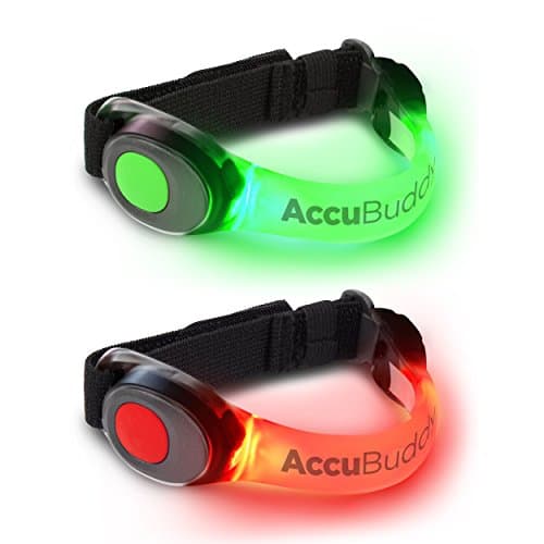 AccuBuddy LED Armband - Bright Shining Strobe Light for Jogging and Cycling to increase your Safety