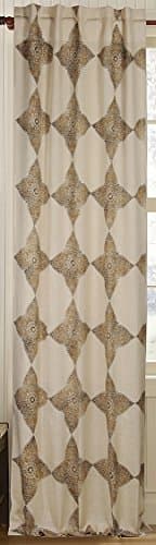 Parliament Collection Astounding Jute Lined Drape, 50 by 96-Inch, Wheatish