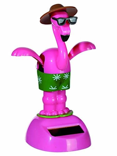 Perfect For Christmas, Xmas, Stocking Fillers, Birthdays, Easter, Toys &amp; Games Age 5+ Present Gift Idea - Fun Idea For Novelty Work Toys Solar Powered Dancing Moving Flamingo Figurine - Girl Girls Children Kids - One Supplied