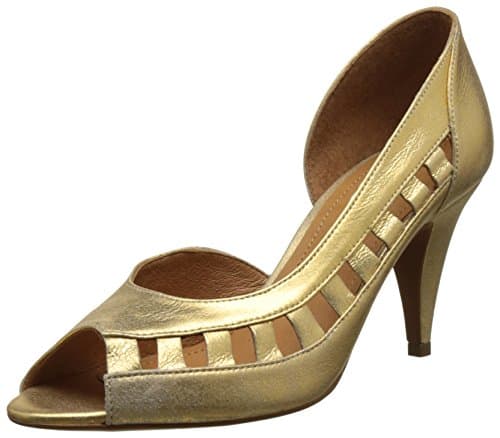 Schmoove Women’s Odissey Open Open-Toe Pumps gold Size: 6 UK