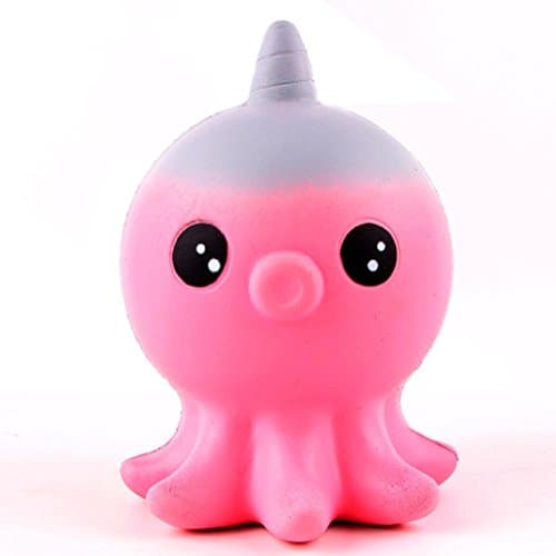 Yesmile Toy 2018 Newest Slow Rising Squeeze Toys, New Unicorn Octopus Scented Squishy Charm Slow Rising Simulation Kid Toy Key Cell Phone Pendant Strap Gift Home Décor (Slow, pink)