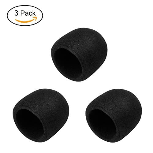 TSLIKANDO 3Pack Large Foam Mic Cover Handheld Microphone Windscreen