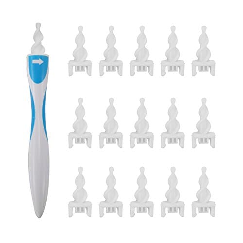 eLander spiral ear cleaner ear wax removal with 16 spare heads [without risk of damage to the ears]