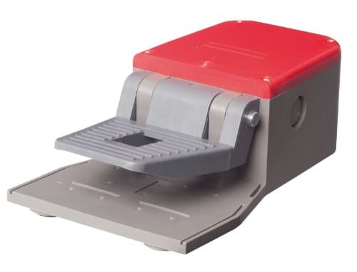 JSFSHP34-01 Pedal-Operated Switch with Red Cover, No Protective Hood, with Non-Locking Pedal Latch 2NO+2NC Slow-Action Switch