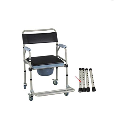 Meylee Round toilet seat for the elderly mobile folding the toilet chairs wheelchairs Folding Commode