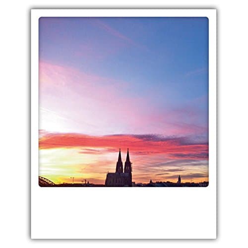 Köln PolaCards by Pickmotion - High quality Polaroid postcards in retro style - Image: Purple Sky - Kölner Dom
