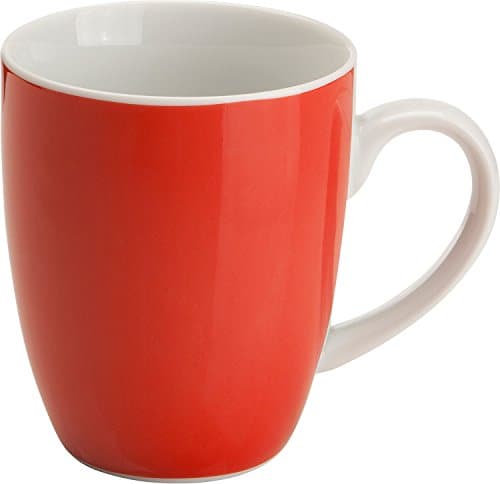 Gepolana 6-pk coffee mugs porcelain red