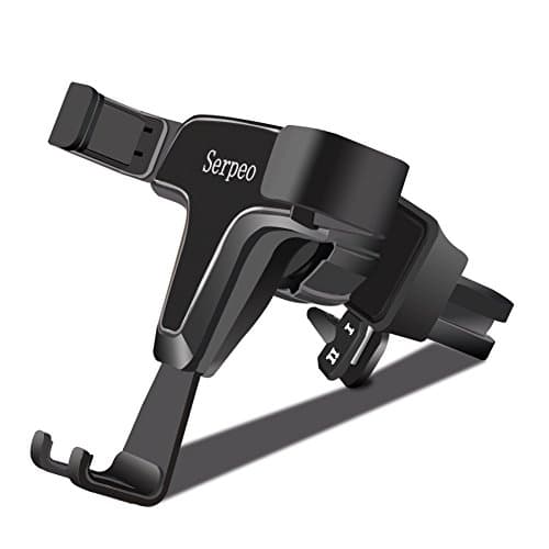 Car Phone Holder, Serpeo Universal Gravity Air Vent Phone Mount Cradle for iPhones X 8 7 6s 6 plus, Samsung Galaxy Note8 S8 plus Moto LG Huawei P10 Asus HTC Nexus and GPS devices