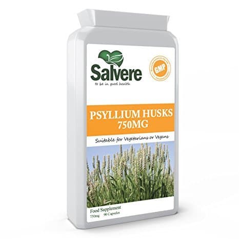 Psyllium Husk 750mg Contains High Dietary Fiber for Healthy Digestive System, Helps Lower Cholesterol Levels, Immune System Booster & Lose Weight Fast, Decreases the Risks of Constipation & May Support Weight Loss Program