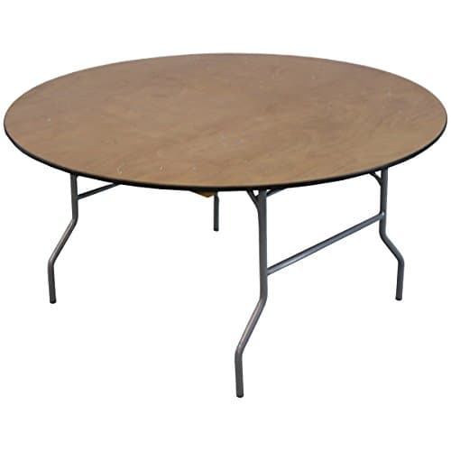 Celina Tent 153cm (5ft) Round Wood Banqueting Table, Set of 10