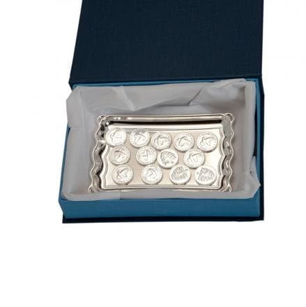 Silver-Plated Wedding Arras with Engraved Tray