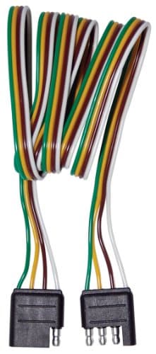 Maasdam MPT203 Trailer Wiring Kit with 4 Way Flat 60-Inch Connector for Vehicle and Trailer End