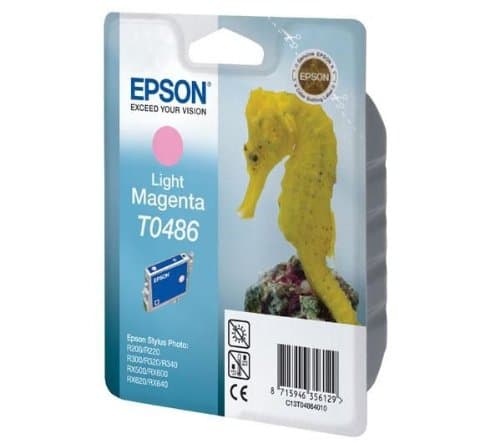 Epson T0486 Light Magenta Ink Cartridge (Seahorse) 246 x 116 x 145 mm 59 g (C13T04864010)
