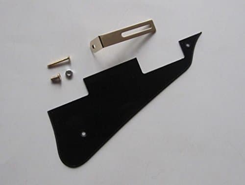 Lp Pickguard 1 Ply Black with Gold Bracket with Screws Les Paul Pickguard Set