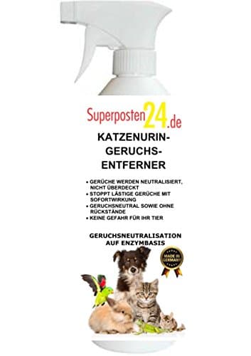 Superol odour eliminator – all-round odour remover, eliminates, among other things, urine smell, vomit, as well as animal odour, dog odour, cat urine etc. permanently from screed, tiles and upholstery - 500 ml ready-to-use, for difficult cases